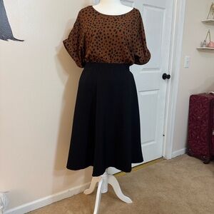 Brown Polka Dot Blouse